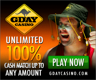 GDay Casino Banner